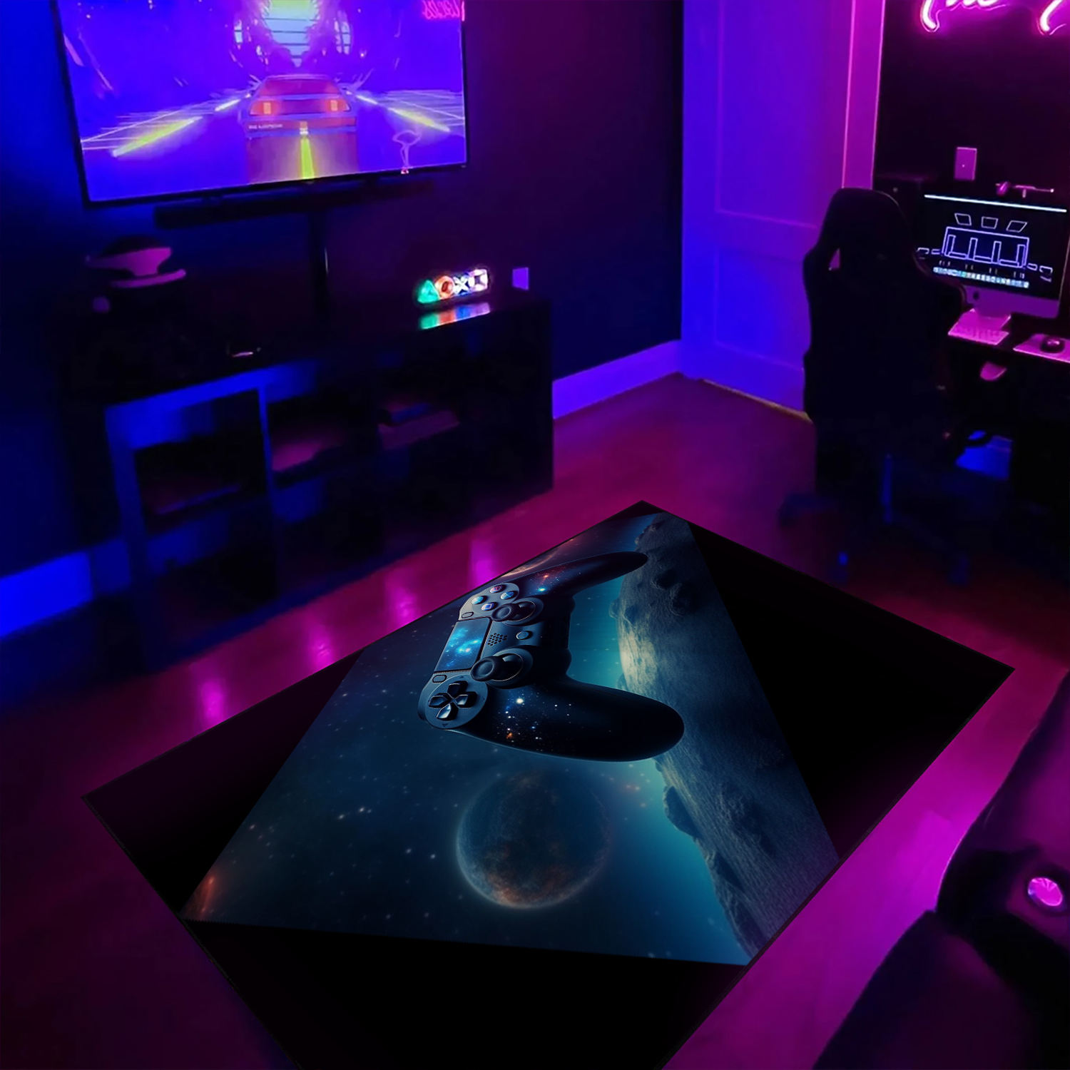 Level Up Your Room with Personalized Game Room Controller Rugs - Perfect for Teen Boys - Upgrade Your Room Decor - Image 2