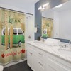 Life is a Beautiful Ride Vintage Car Shower Curtain for Retro Bathroom