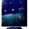 Light Dragonfly With Flowers Shower Curtain For A Delicate Bathroom