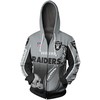 Light Up The Night With This Las Vegas Raiders Cute Flame Balls Graphic 3D Zip Hoodie