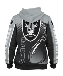 Light Up The Night With This Las Vegas Raiders Cute Flame Balls Graphic 3D Zip Hoodie