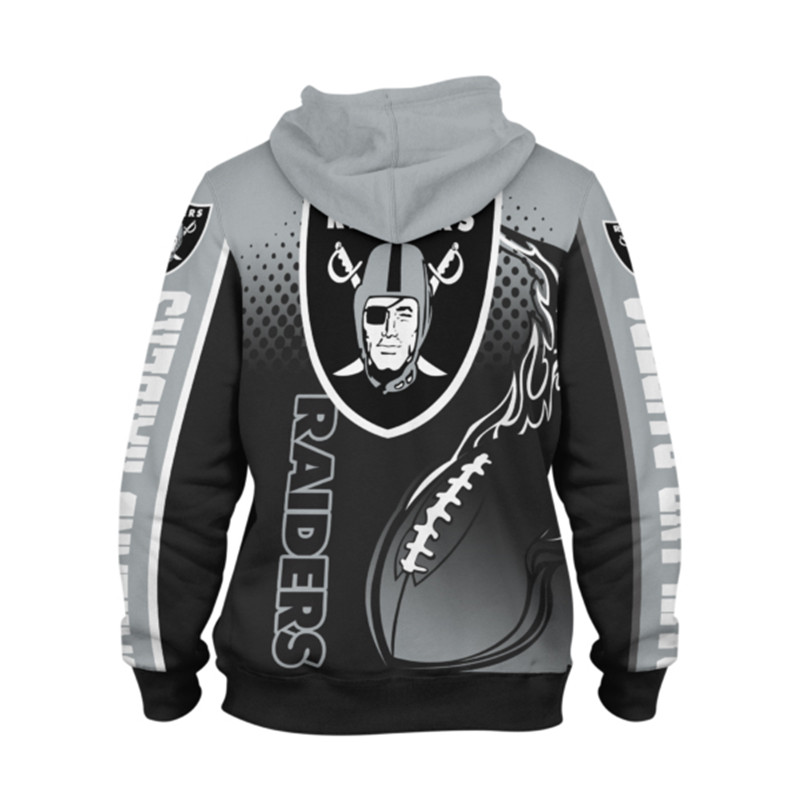 Light Up The Night With This Las Vegas Raiders Cute Flame Balls Graphic 3D Zip Hoodie