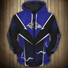 Lightning Graphic All Over Print Baltimore Ravens Hoodie 3D Gifts For Fans