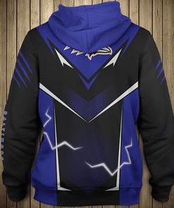 Lightning Graphic All Over Print Baltimore Ravens Hoodie 3D Gifts For Fans
