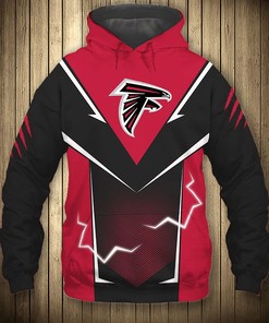 Lightning Graphic Atlanta Falcons Hoodie For Fans