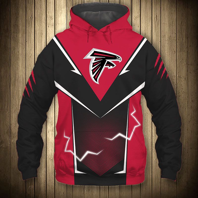 Lightning Graphic Atlanta Falcons Hoodie For Fans
