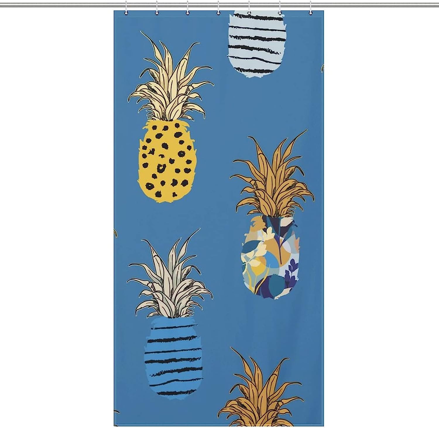 Lightweight Hawaii Pineapple Bathroom Shower Curtain Cloth