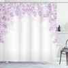 Lilac Blossoms Spring Print Shower Curtain For Bathroom Decorr