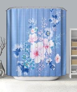 Lily Flower Garden Rose Shower Curtain - Floral Bathroom Decor