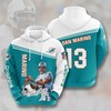 Limited Edition Miami Dolphins 3D All Over Print Hoodie With Marino Signature