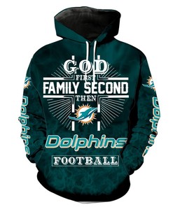Limited Edition Miami Dolphins On Fire 3D All Over Print Hoodie With Customization Option