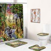 Lion And Cheetah Print Shower Curtain For Animal World Enthusiasts