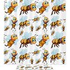 Little Bees Flying Kids Bathroom Shower Curtain