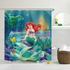 Little Mermaid Fabric Bathroom Decor Shower Curtain