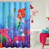 Little Mermaid Patterned Bathroom Waterproof Fabric Shower Curtain