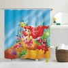 Little Mermaid Sea Princess Themed Shower Curtain