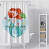 Little Mermaid Turtle Waterproof Bathroom Shower Curtain