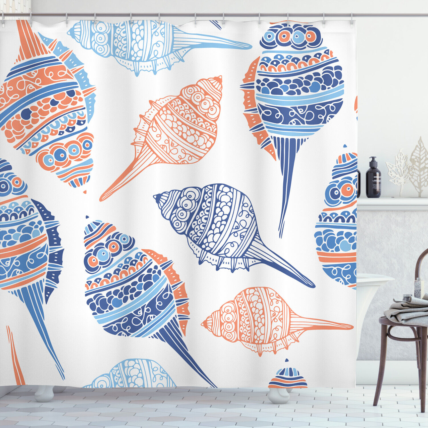 Lively Hawaii Colorful Seashells Beach Maritime Sea Creatures Shower Curtain