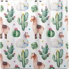 Llama Cactus Shower Curtain Modern Home Bathroom Hotel Spa Decorations Waterproof Fabric