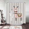 Llama Shower Curtain - Awesome Fabric Bathroom Decor