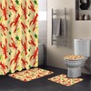 Lobster Lemons Yellow Background Restroom Shower Curtains