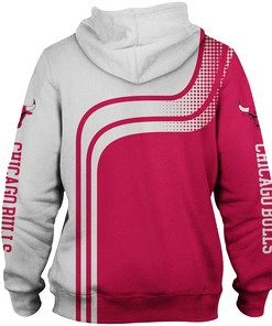 Long Sleeve All Over Print 3D Chicago Bulls Zip Up Hoodie - Perfect Gifts For Fans