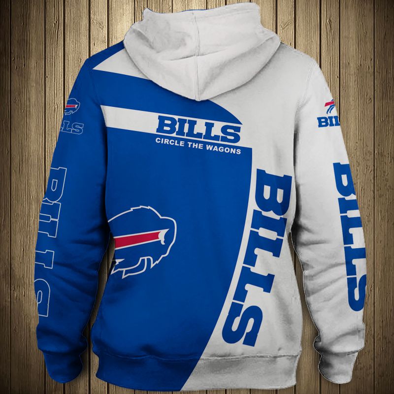 Long Sleeve Gifts For Buffalo Bills Fans, All Over Print With 3D Zip Hoodie Design