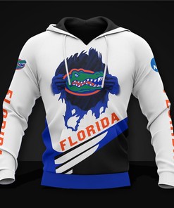 Long Sleeve Zip Hoodie All Over Print 3D Gift For Fans Of Florida Gators