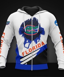 Long Sleeve Zip Hoodie All Over Print 3D Gift For Fans Of Florida Gators