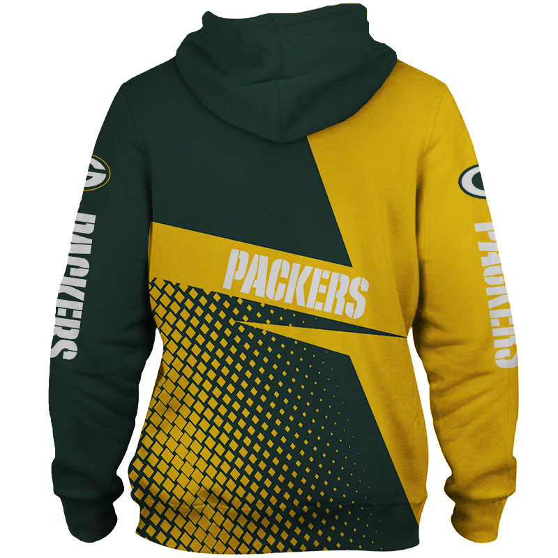 Long Sleeve Zip Up Hoodie For Fans Of Green Bay Packers With All Over Print