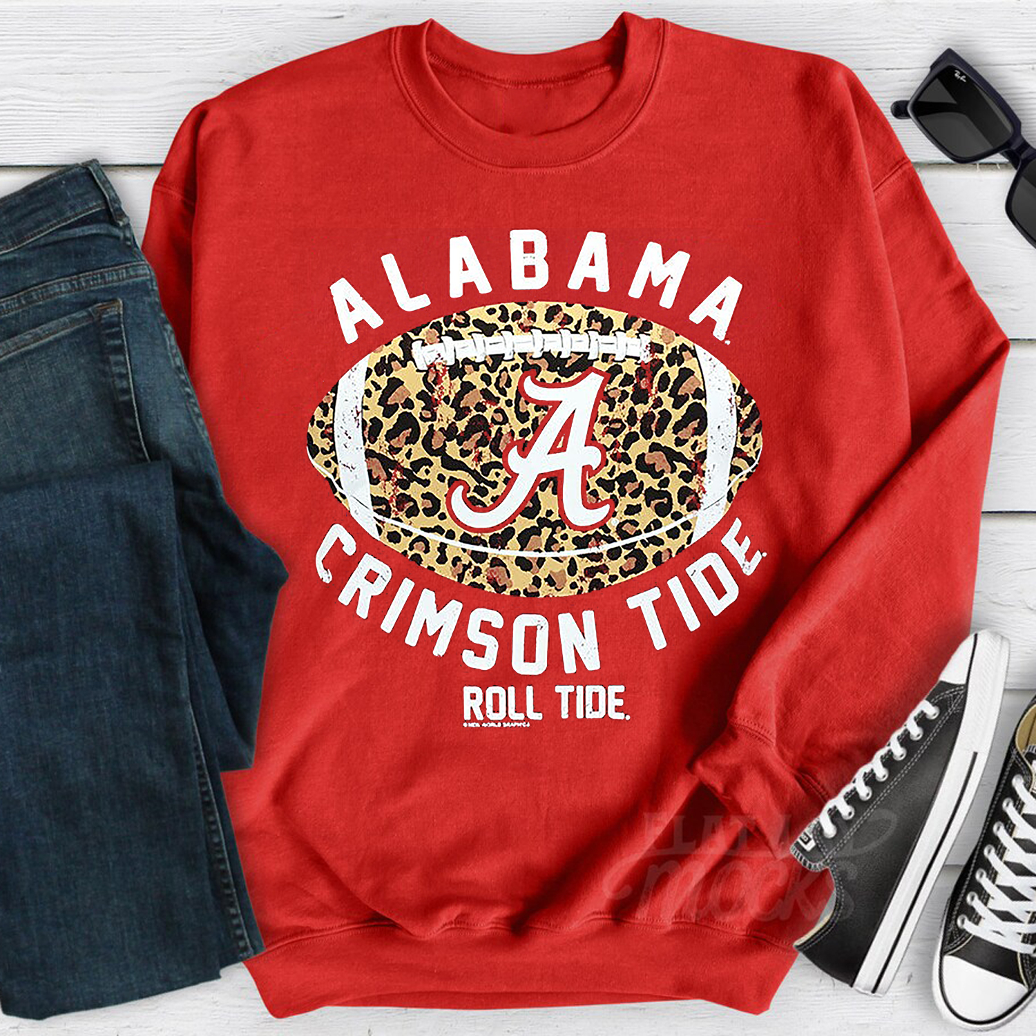 Look Fierce With Alabama Leopard Football T-Shirt