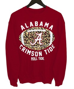 Look Fierce With Alabama Leopard Football T-Shirt