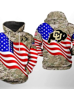 Look Great While Representing Your Team With Buffalo Bulls Ncaa Us Flag Camo Veteran 3D All Over Print Hoodie