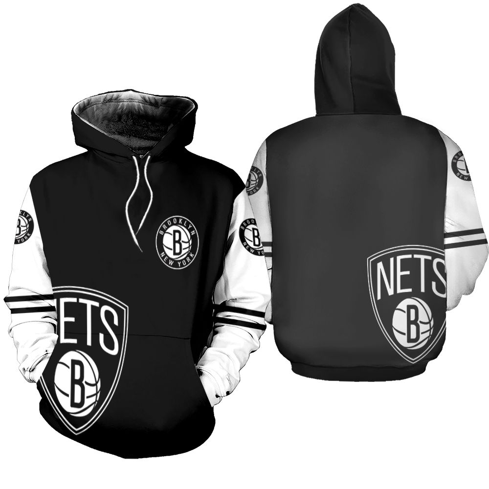 Look Sharp In Brooklyn Nets Jersey Hoodie All Over Print Shirt 3D T-Shirt