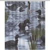 Loons Duck Shower Curtain with Rustproof Hooks and Machine Washable Fabric, Decorative Bathroom Curtain 