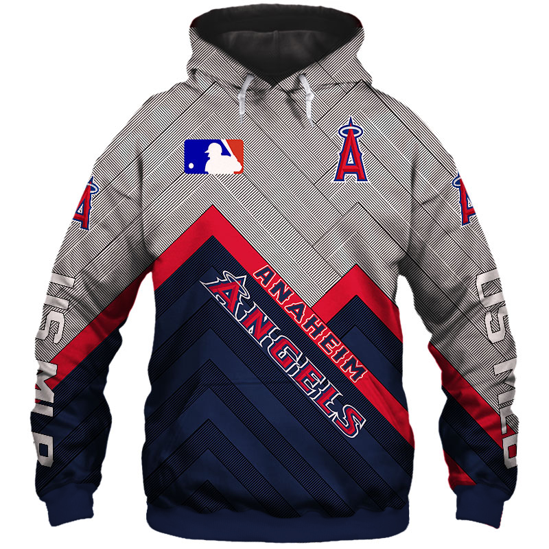 Los Angeles Angels Baseball All Over Print 3D Zip Hoodie Gift For Fan Mlb