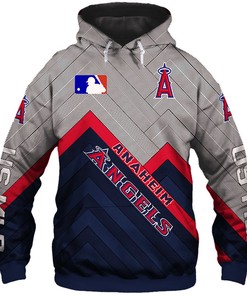Los Angeles Angels Baseball All Over Print 3D Zip Hoodie Gift For Fan Mlb