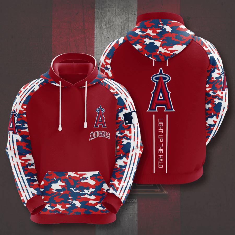 Los Angeles Angels Custom Sport All Over Print Hoodie - 3D Edition #2