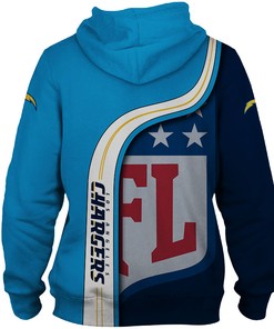 Los Angeles Chargers 3D All Over Print Pullover Hoodie Nfl For Fans