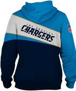 Los Angeles Chargers 3D All Over Print Zip Hoodie Printful