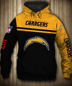 Los Angeles Chargers 3D Skull All Over Print Pullover Hoodie For Fans