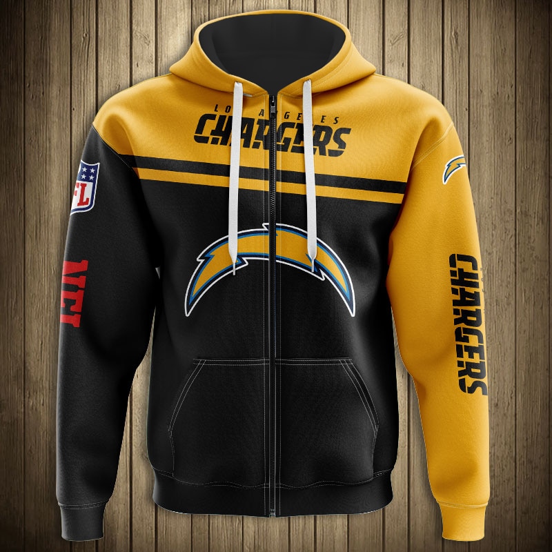 Los Angeles Chargers 3D Skull All Over Print Pullover Hoodie For Fans