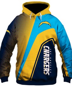 Los Angeles Chargers 3D Zip Hoodie Pullover All Over Print Nfl