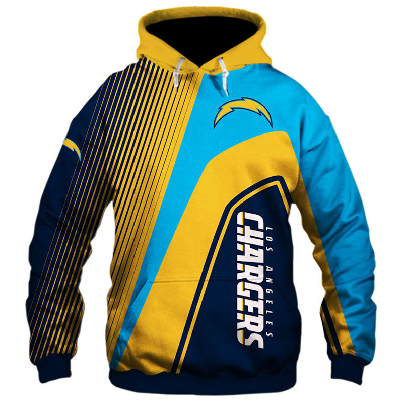 Los Angeles Chargers 3D Zip Hoodie Pullover All Over Print Nfl