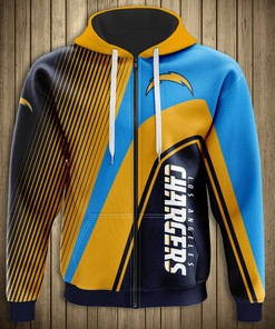 Los Angeles Chargers 3D Zip Hoodie Pullover All Over Print Nfl