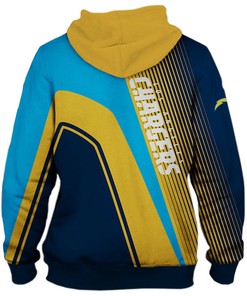 Los Angeles Chargers 3D Zip Hoodie Pullover All Over Print Nfl