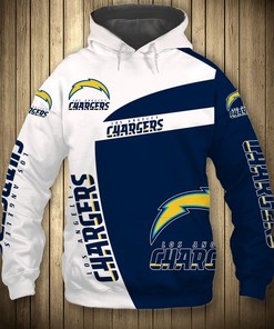 Los Angeles Chargers All Over Print Hoodie Pullover Gift For Fans - Custom All Over Print Hoodie