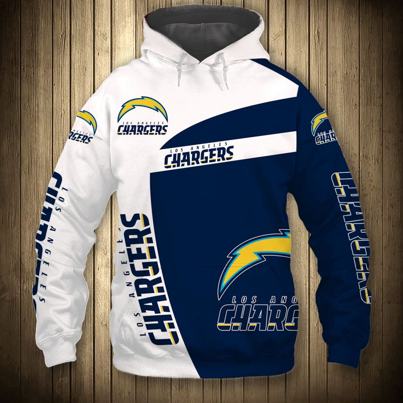 Los Angeles Chargers All Over Print Hoodie With Hooded Long Sleeve Gifts For Fans