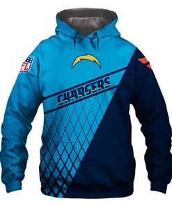 Los Angeles Chargers All Over Print Zip Hoodie Gift For Fan - All Over Print Hoodie Printful