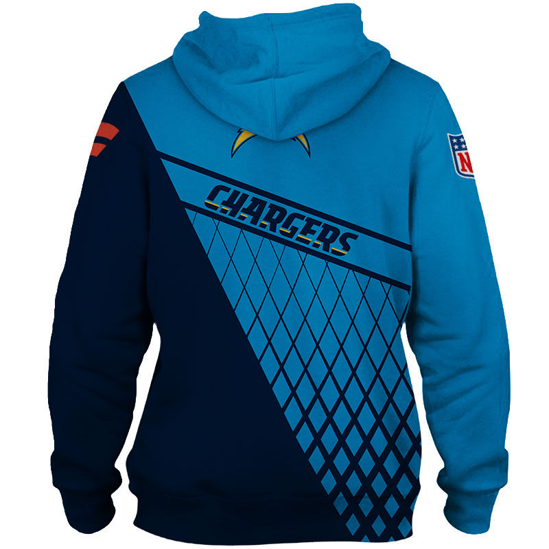 Los Angeles Chargers All Over Print Zip Hoodie Gift For Fan - All Over Print Hoodie Printful